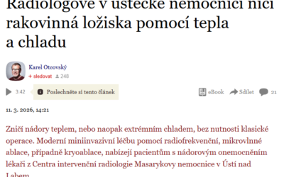 Když se nádor „vypálí“ nebo „zmrazí“: moderní šetrná léčba rakoviny